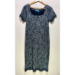 Fresh Produce maxi dress USA made ruffle floral beach vacation resort women M